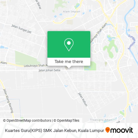 Kuartes Guru(KIPS) SMK Jalan Kebun map