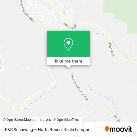 Peta R&R Senawang – North Bound