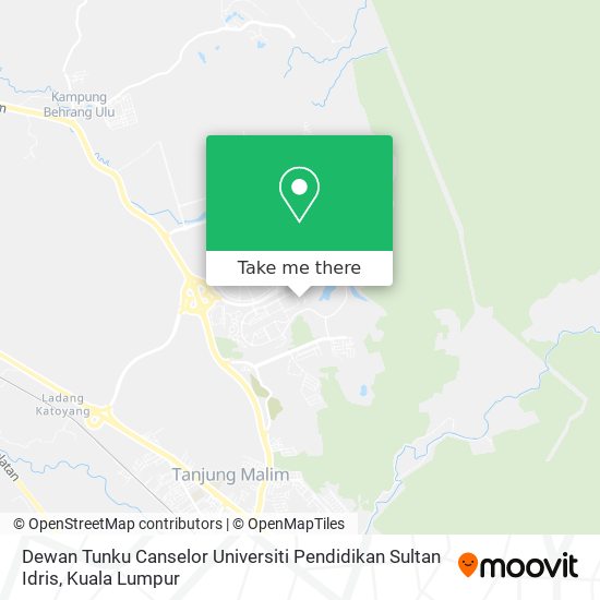 Peta Dewan Tunku Canselor Universiti Pendidikan Sultan Idris