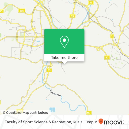 Faculty of Sport Science & Recreation map