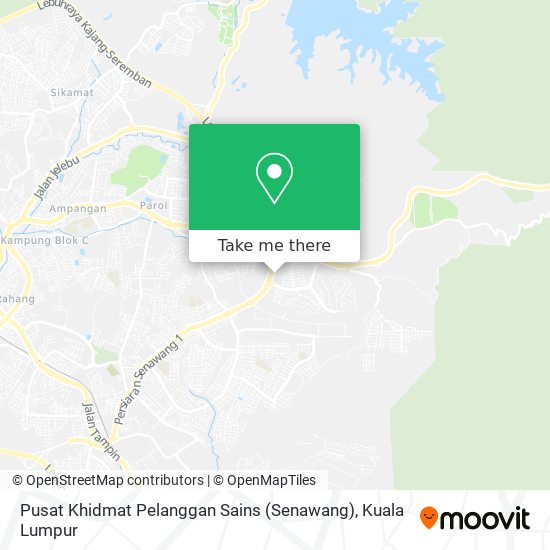 Pusat Khidmat Pelanggan Sains (Senawang) map