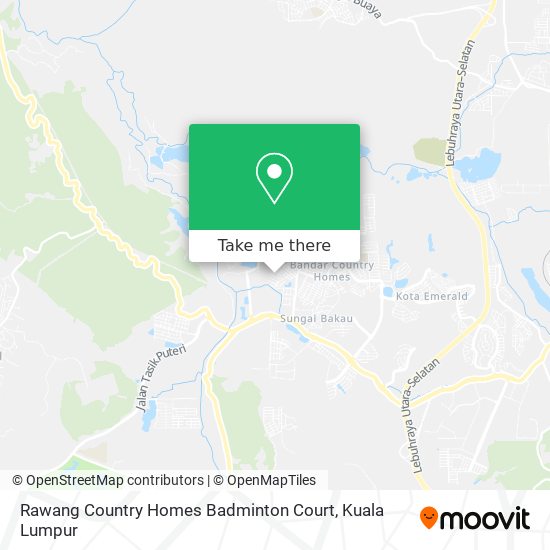 Rawang Country Homes Badminton Court map
