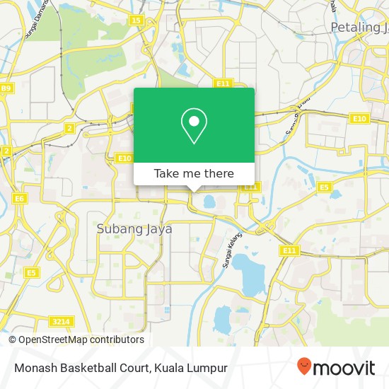 Monash Basketball Court map