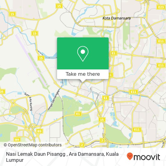 Nasi Lemak Daun Pisangg , Ara Damansara map