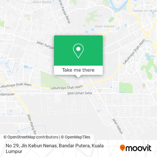 Peta No 29, Jln Kebun Nenas, Bandar Putera