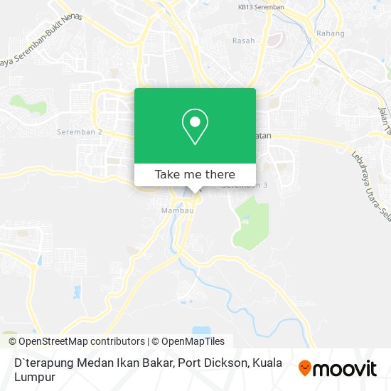 Peta D`terapung Medan Ikan Bakar, Port Dickson