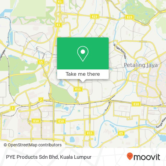 Peta PYE Products Sdn Bhd