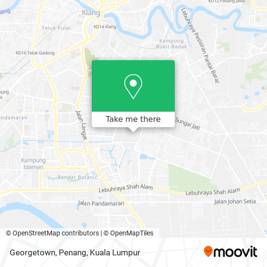 Georgetown, Penang map