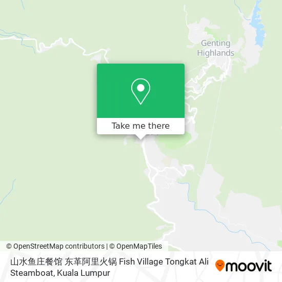 山水鱼庄餐馆 东革阿里火锅 Fish Village Tongkat Ali Steamboat map