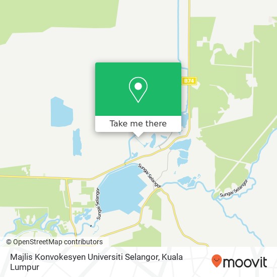 Majlis Konvokesyen Universiti Selangor map