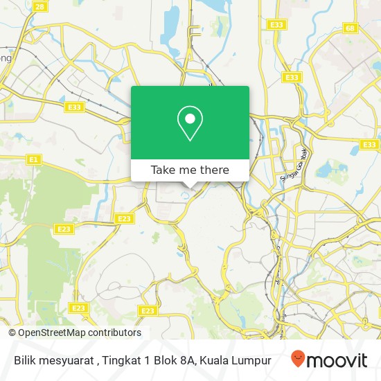 Bilik mesyuarat , Tingkat 1 Blok 8A map