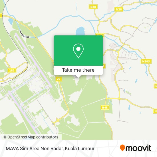 MAVA Sim Area Non Radar map