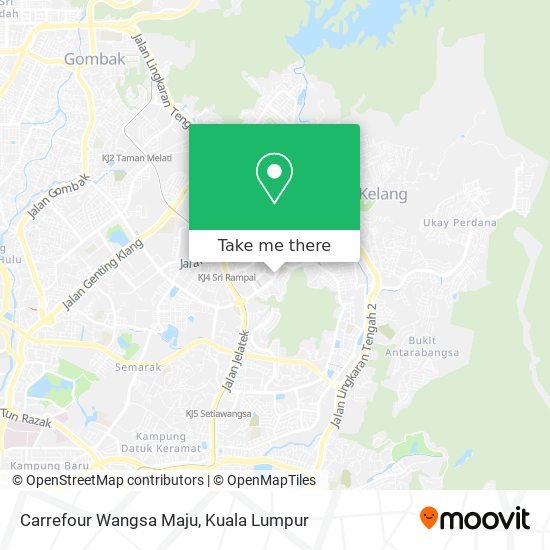 Carrefour Wangsa Maju map