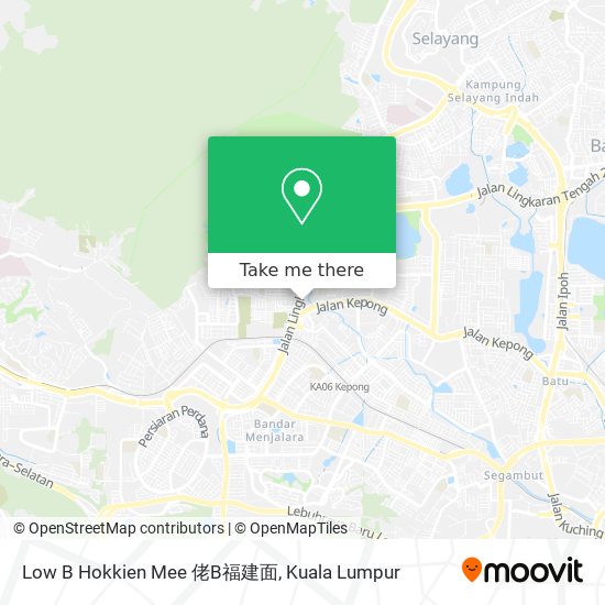 Low B Hokkien Mee 佬B福建面 map