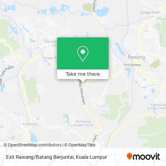 Exit Rawang/Batang Berjuntai map
