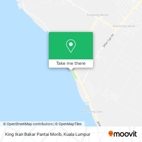 Peta King Ikan Bakar Pantai Morib