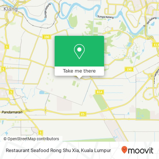 Restaurant Seafood Rong Shu Xia map