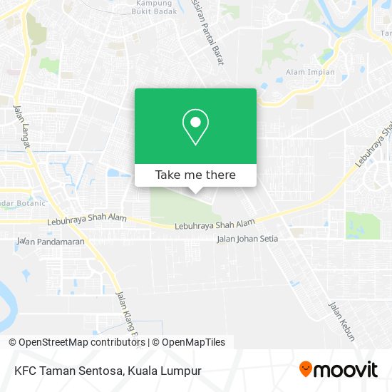 KFC Taman Sentosa map
