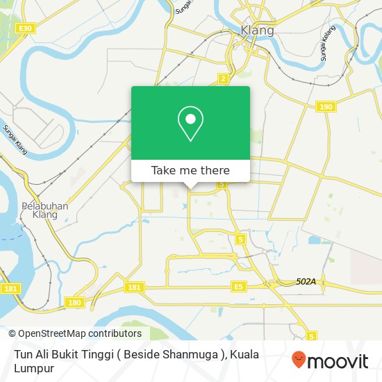 Peta Tun Ali Bukit Tinggi ( Beside Shanmuga )