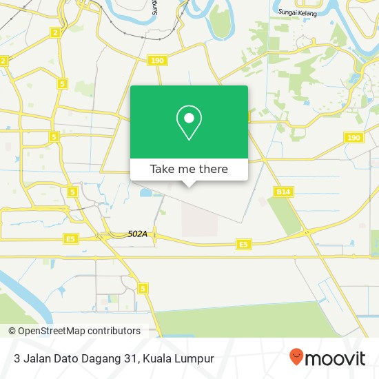 3 Jalan Dato Dagang 31 map