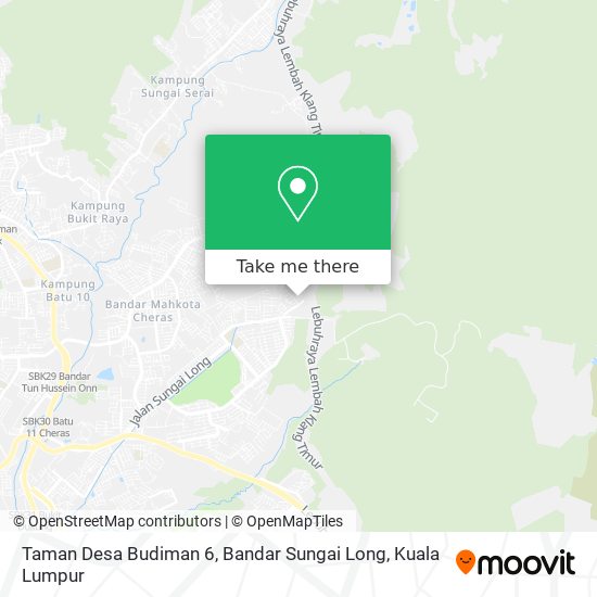 Taman Desa Budiman 6, Bandar Sungai Long map