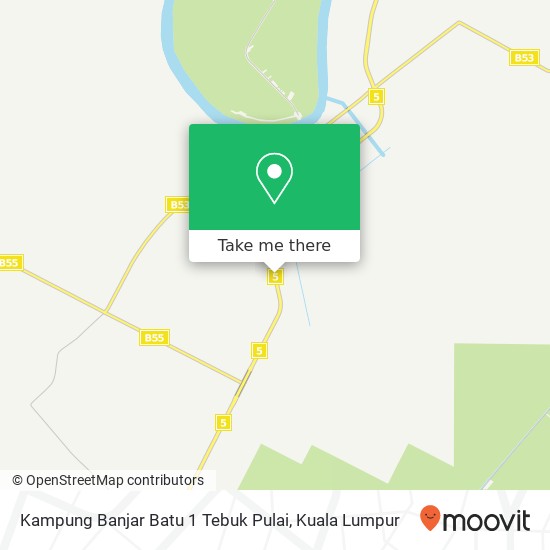 Kampung Banjar Batu 1 Tebuk Pulai map