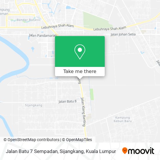 Jalan Batu 7 Sempadan, Sijangkang map