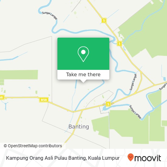 Peta Kampung Orang Asli Pulau Banting
