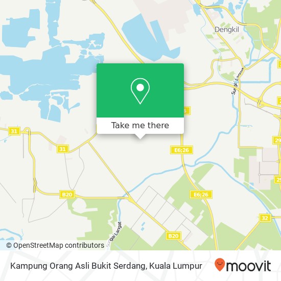 Kampung Orang Asli Bukit Serdang map