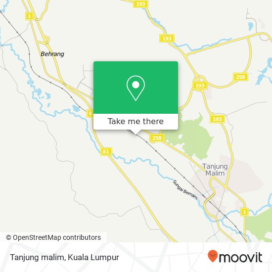 Tanjung malim map