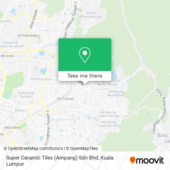 Super Ceramic Tiles (Ampang) Sdn Bhd map