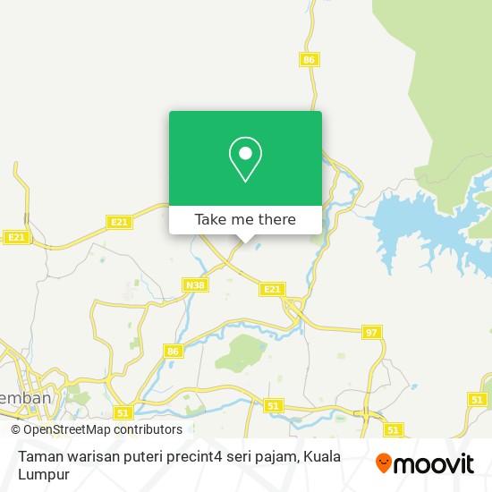 Peta Taman warisan puteri precint4 seri pajam