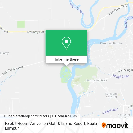 Rabbit Room, Amverton Golf & Island Resort map