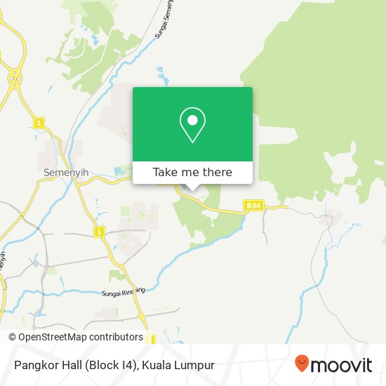 Peta Pangkor Hall (Block I4)