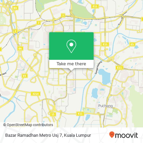 Bazar Ramadhan Metro Usj 7 map