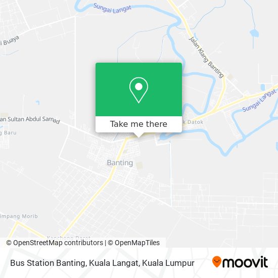 Peta Bus Station Banting, Kuala Langat