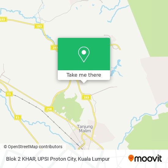Blok 2 KHAR, UPSI Proton City map