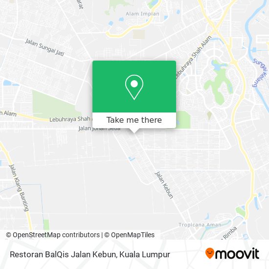 Restoran BalQis Jalan Kebun map
