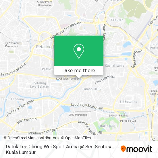 Peta Datuk Lee Chong Wei Sport Arena @ Seri Sentosa