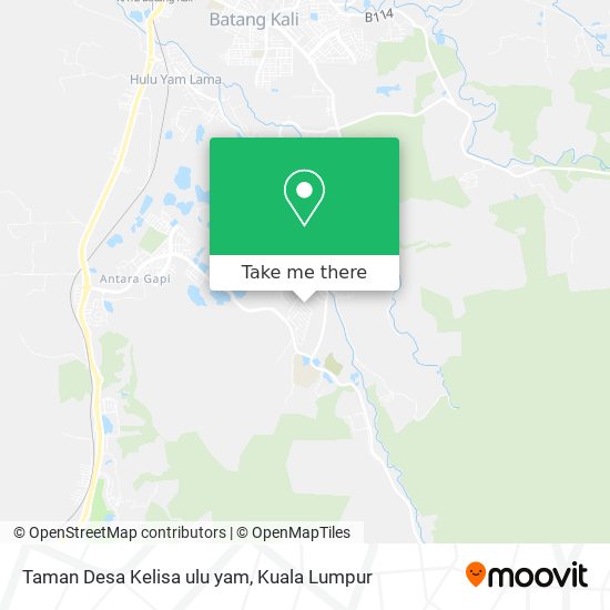 Peta Taman Desa Kelisa ulu yam