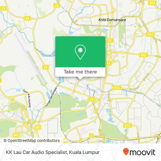 Peta KK Lau Car Audio Specialist