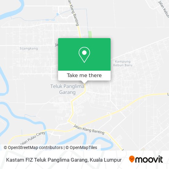 Peta Kastam FIZ Teluk Panglima Garang