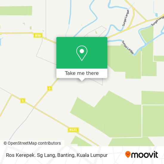 Ros Kerepek. Sg Lang, Banting map