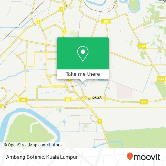 Ambang Botanic map