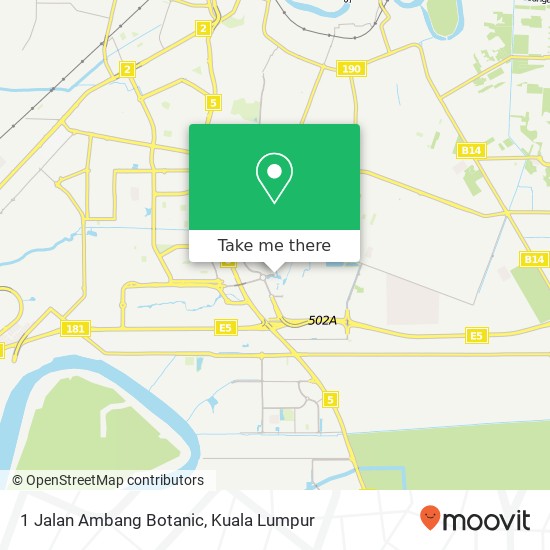 1 Jalan Ambang Botanic map