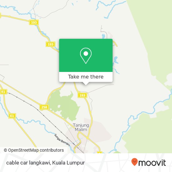 cable car langkawi map