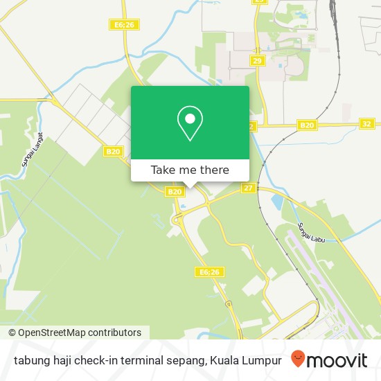 Peta tabung haji check-in terminal sepang