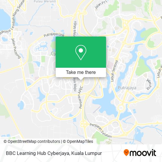 BBC Learning Hub Cyberjaya map