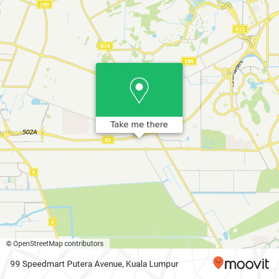 99 Speedmart Putera Avenue map