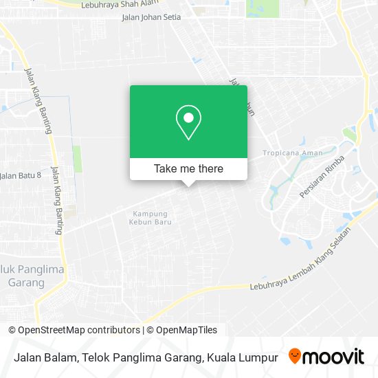 Jalan Balam, Telok Panglima Garang map